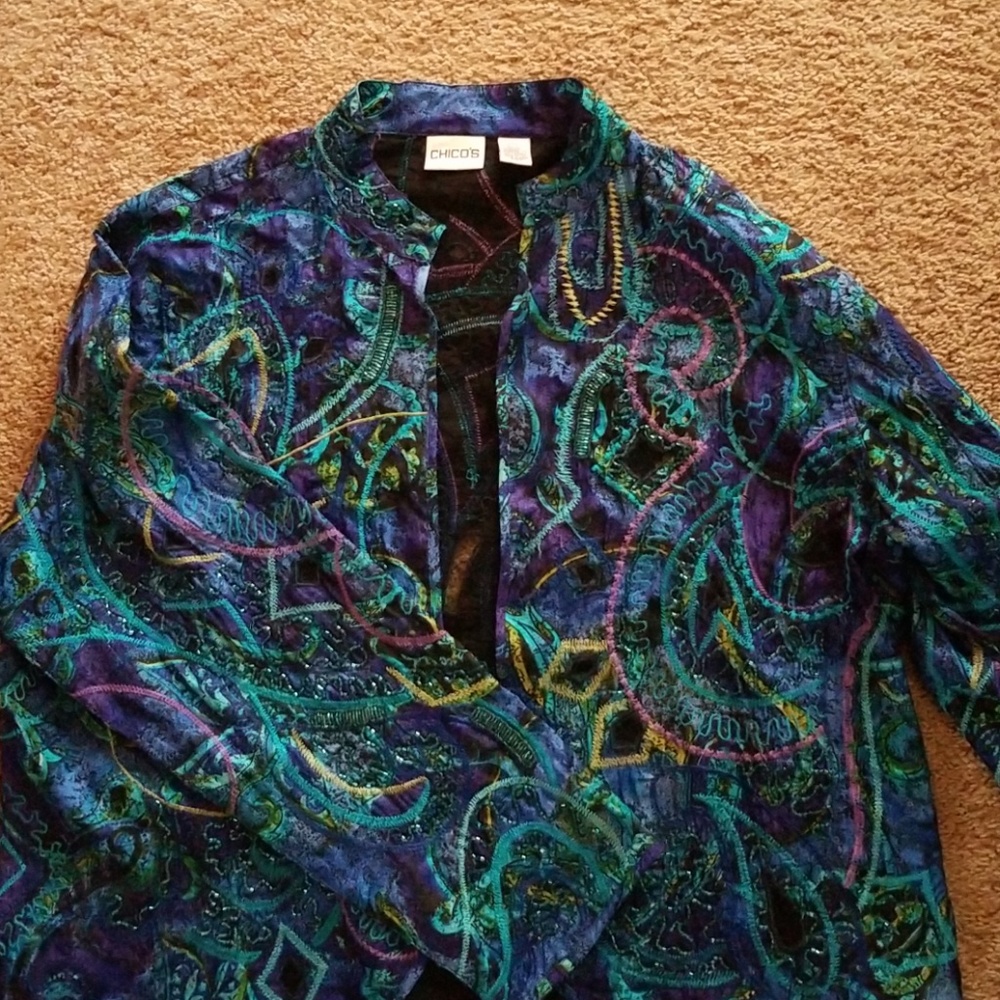 Chico's silk jacket